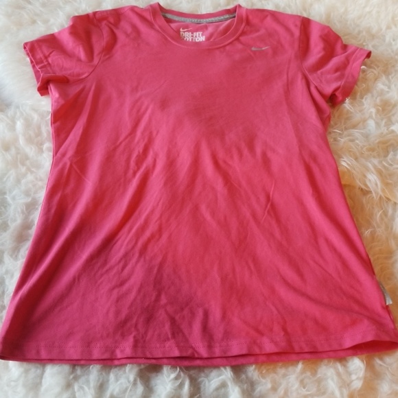 SOLD****Nike Dry Fit Pink Short Sleeve Shirt - Picture 2 of 6